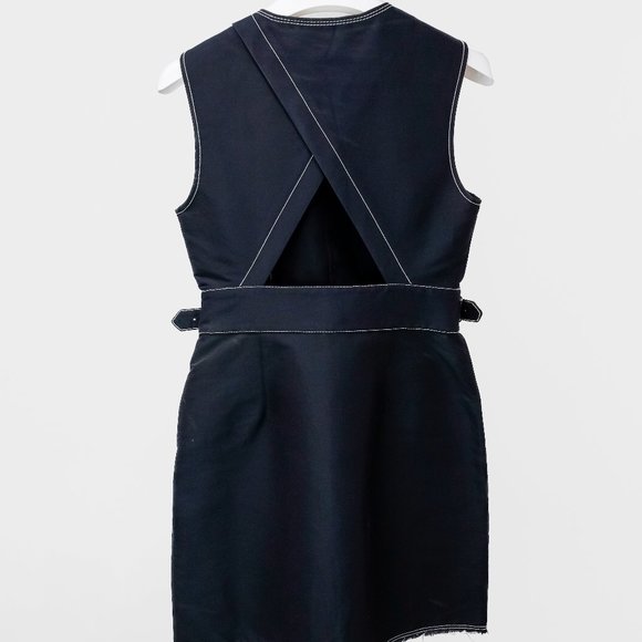 3.1 Phillip Lim PS/16 Contrast Stitching Sleeveless Dress - Picture 3 of 14